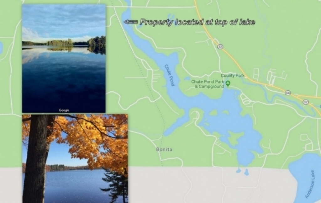 Chute Pond Lake Map